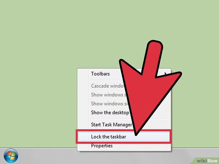 Cómo bloquear y desbloquear la barra de tareas de Windows 7