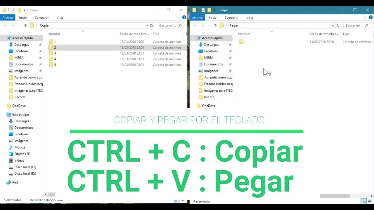 Cómo copiar cortar y pegar en Windows Nivel Digital