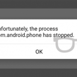 Fix “Por desgracia, la Process.com.android.phone ha dejado de” Error