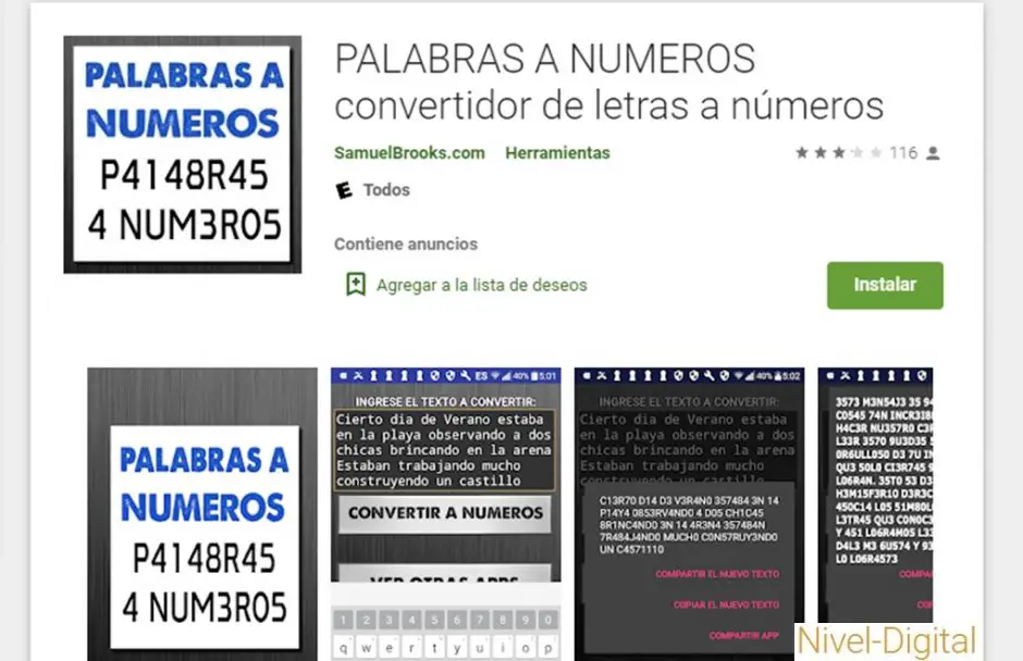 Como convertir letras en números NivelDigital